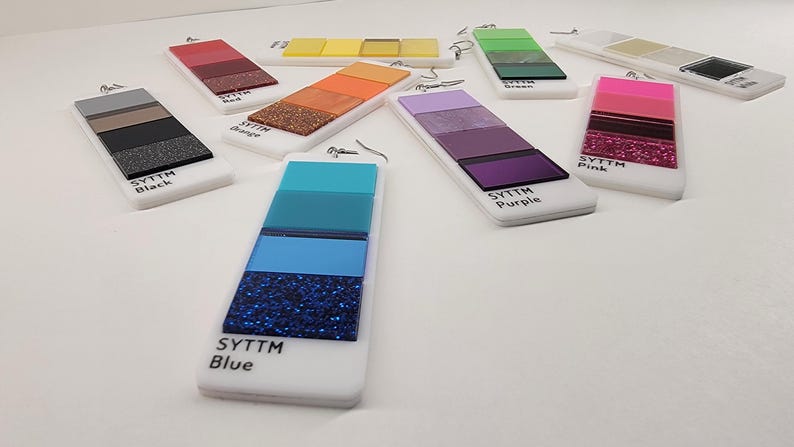 Paint Swatch Earrings afbeelding 2