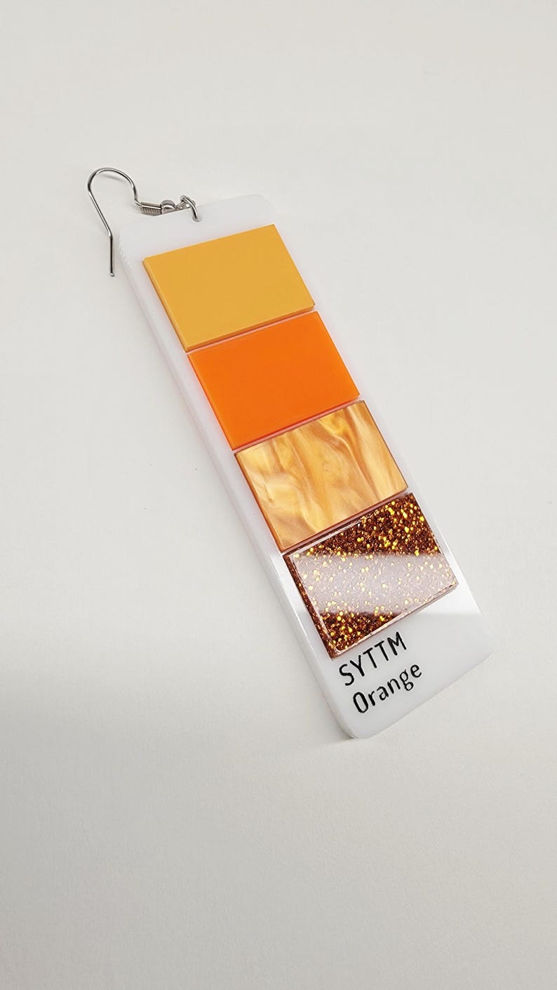 Paint Swatch Earrings afbeelding 6