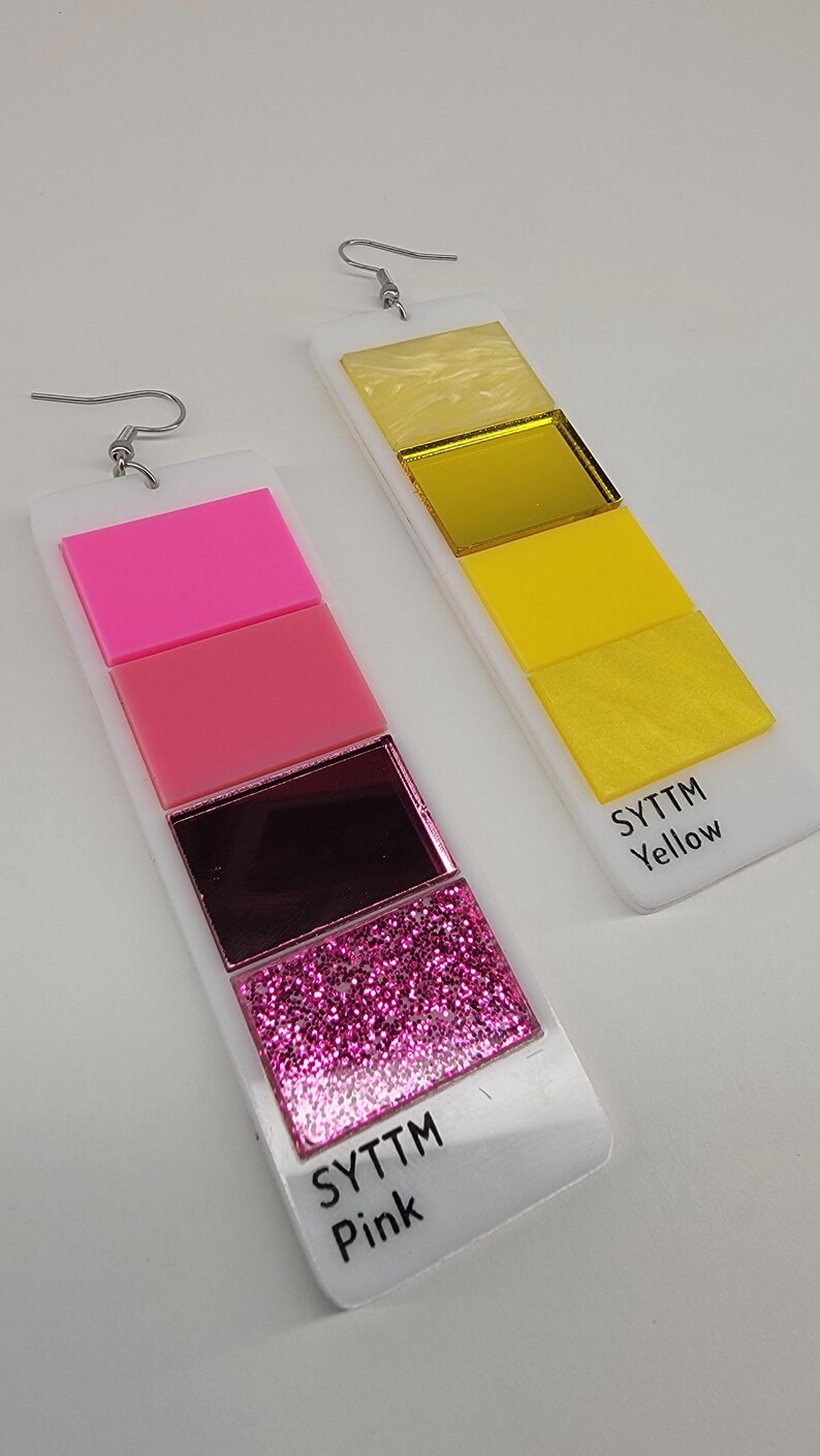 Paint Swatch Earrings afbeelding 16