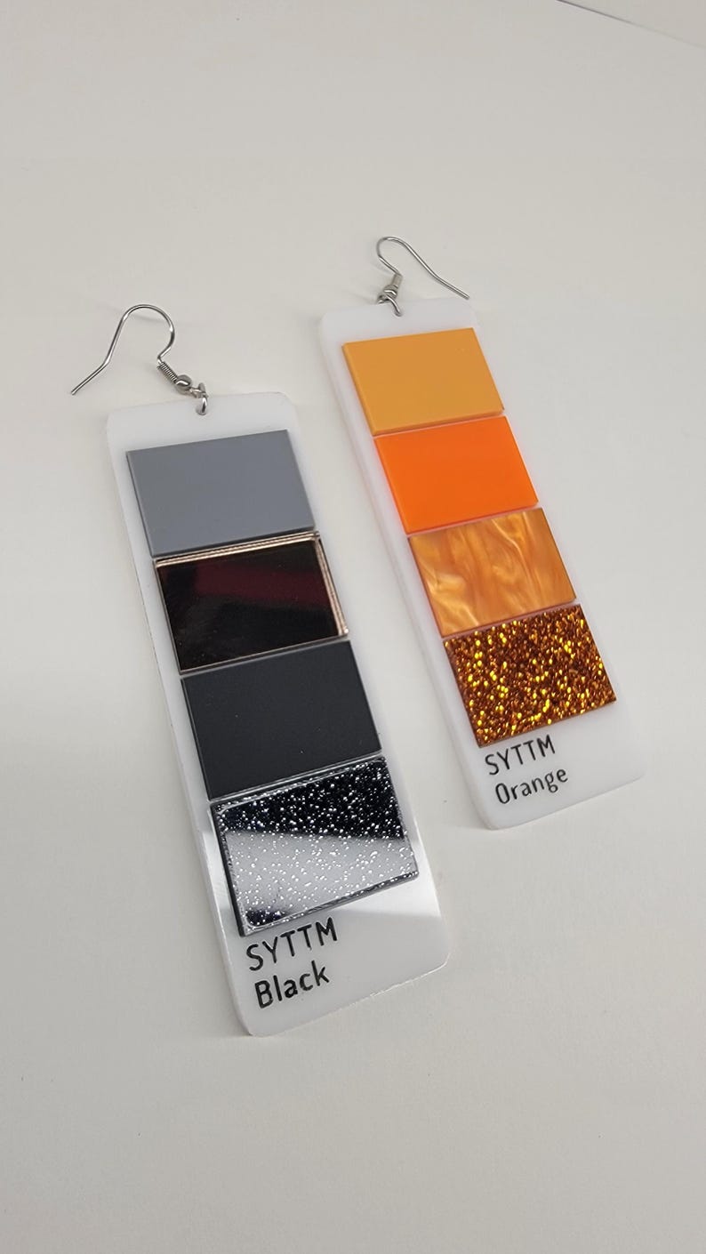 Paint Swatch Earrings afbeelding 18