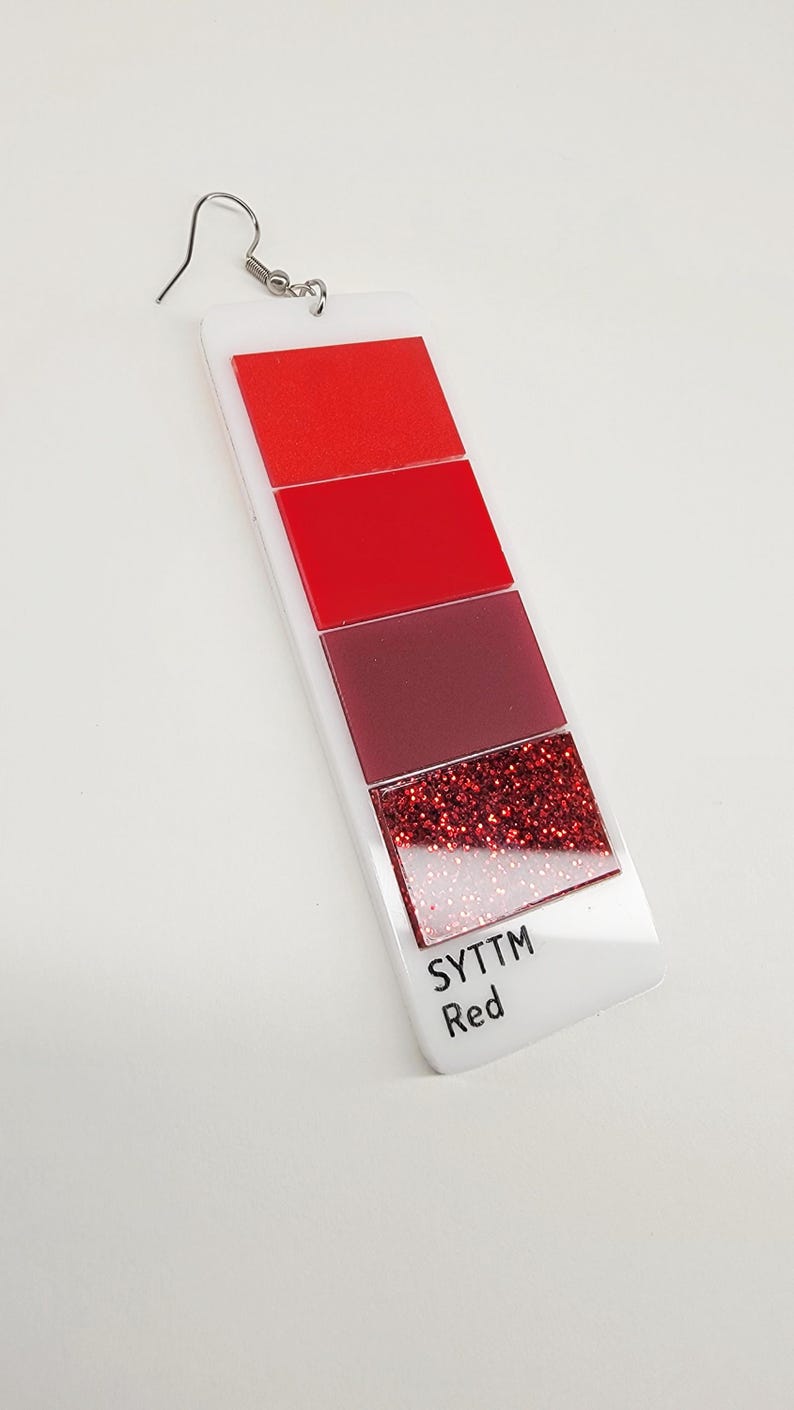 Paint Swatch Earrings afbeelding 5