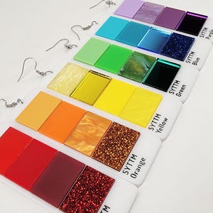 Paint Swatch Earrings afbeelding 3