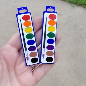 Watercolor Palette Earrings