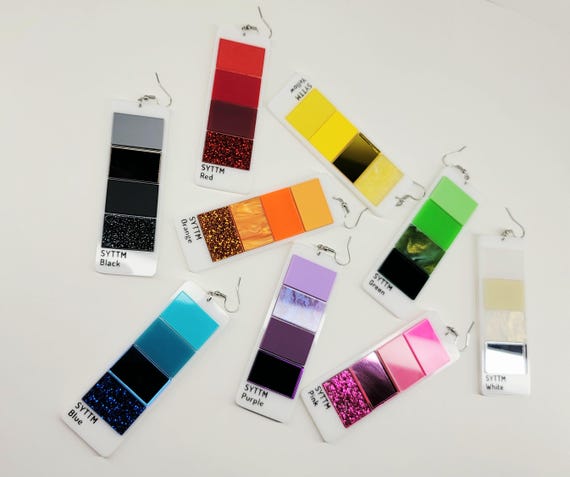 Paint Swatch Earrings