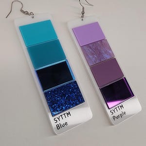 Paint Swatch Earrings afbeelding 17