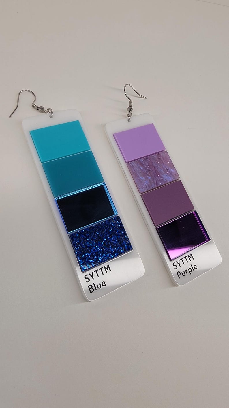Paint Swatch Earrings afbeelding 17