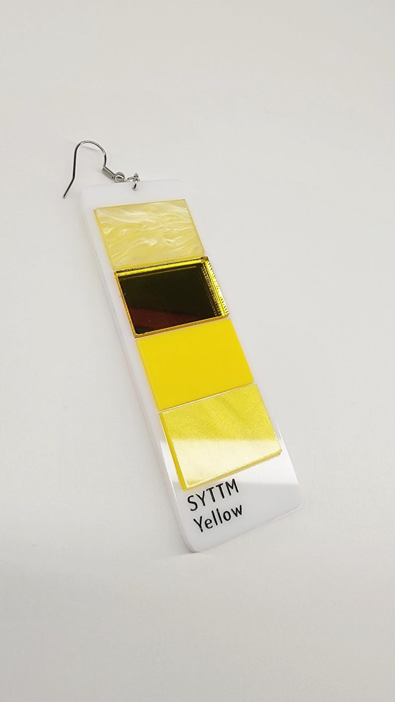 Paint Swatch Earrings afbeelding 7