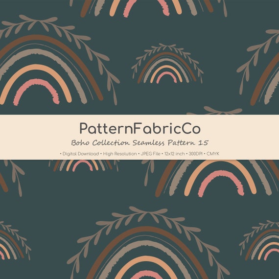 Boho Collection Seamless Repeat Pattern Commercial Use Boho - Etsy