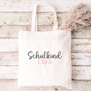 Children&#39;s bag for school, school child, fabric bag personalized, fabric bag with name