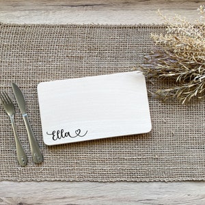 Breakfast board for children, wooden board with engraving, personalized snack board, baby gift, personalized gift, board with engraving