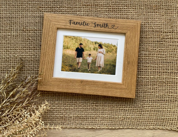 Spruchreif Bilderrahmen Aus Holz Mit Gravur „MEMORIES“ – Nachhaltig & Personalisierbar