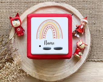 Toniebox protective film with name, Toniebox personalized, Toniebox sticker, rainbow motif