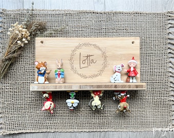 Shelf for Tonie figures, Tonie figure shelf made of wood, wooden shelf for Tonie figures, Tonie figure shelf with name