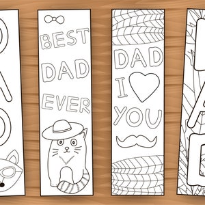 handmade father s day gift photo bookmarks for dad etsy