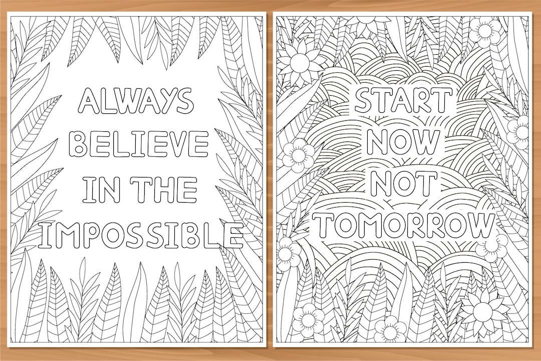 Affirmations Coloring Pages, Affirmation Coloring, Printable Quotes ...
