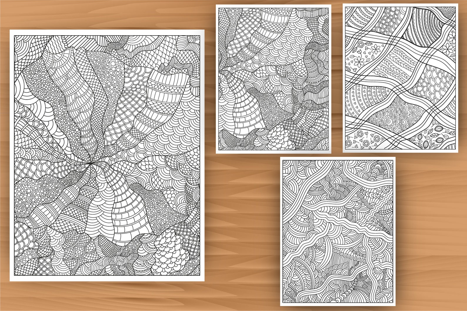 Abstract Coloring Pages Adult Coloring Printable Coloring - Etsy