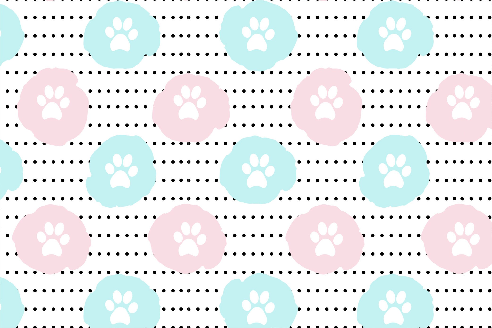 Paper Chain Cat Pattern Cat Digital Paper, Cat Pattern, Kitten Patterns, Cute Seamless ...