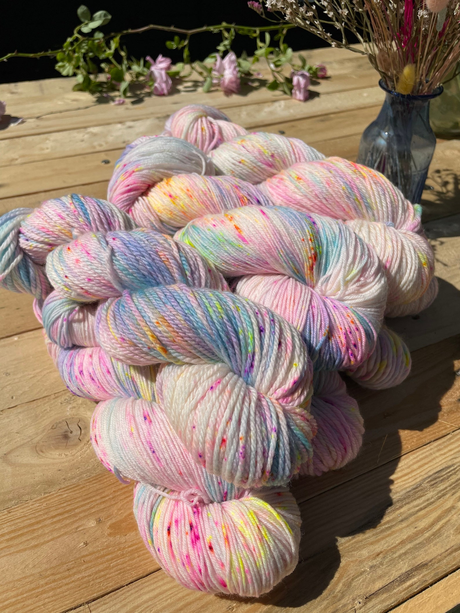 Mermaid Hair Hand Dyed Yarn mermaid yarn Dk sock aran Etsy