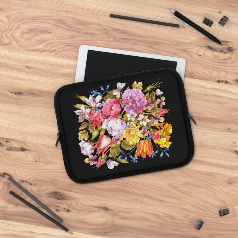Floral Laptop Sleeve Etsy