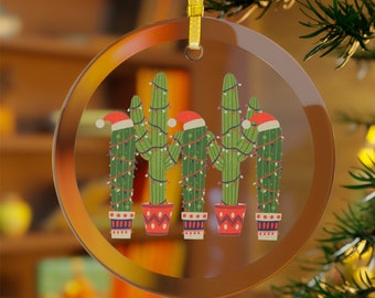 Cactus Ornament, Christmas Cactus Ornament, Cactus Gifts, True Christmas Cactus, Cactus Christmas Ornament