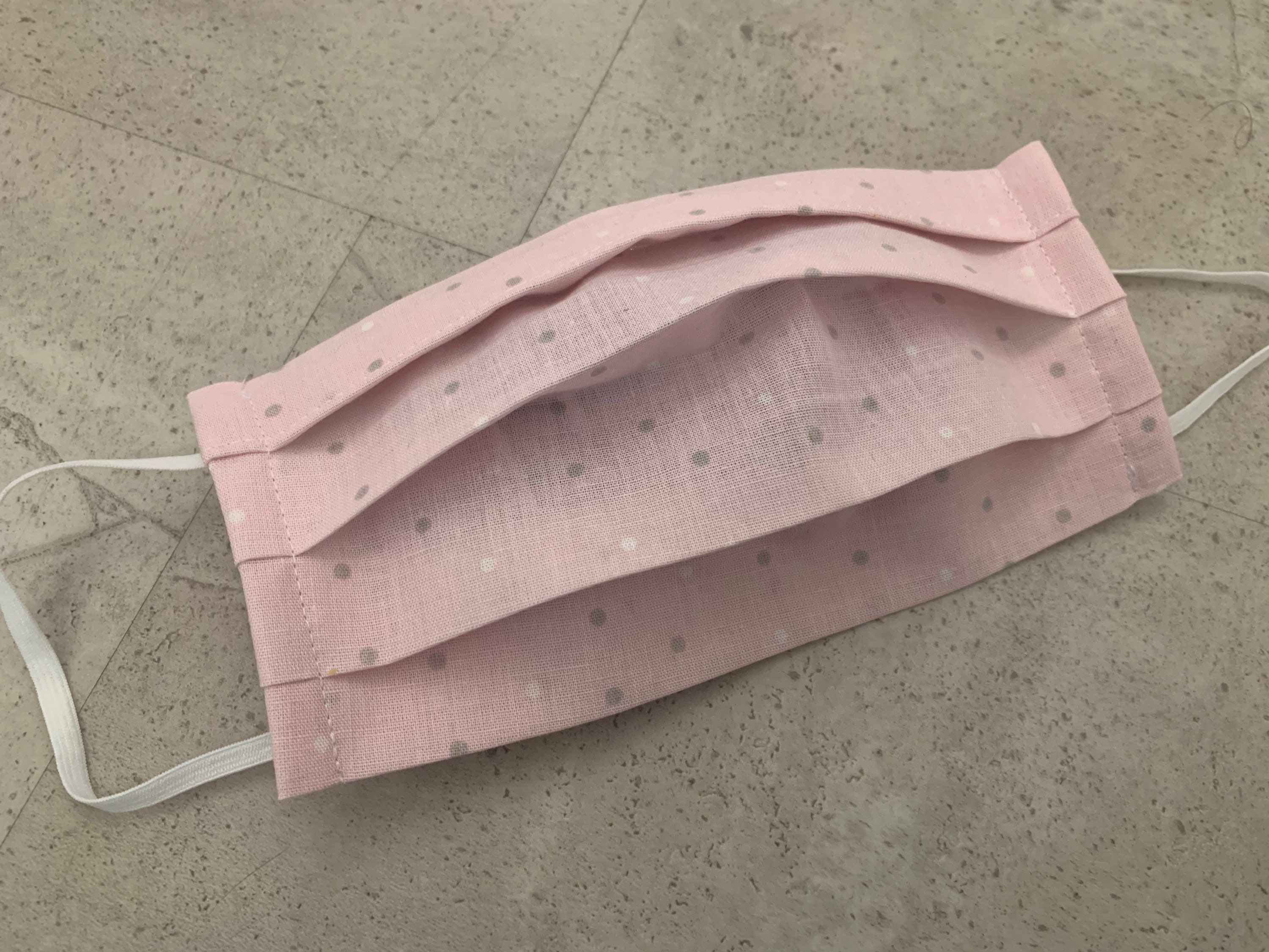 EINLAGIG MASKE DÜNN Mask Mouthguard Makeshift Mask Pink Dots