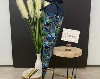 Zaino per la scuola sacchetto di zucchero per l'iscrizione alla scuola grande 70 cm fatto a mano - macchina