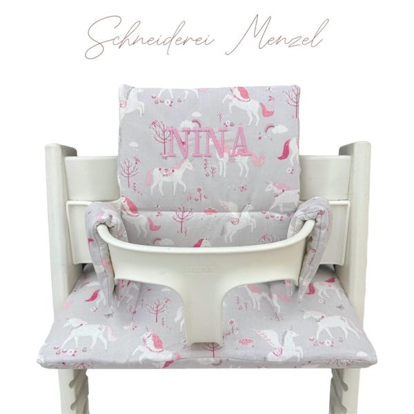 Tripp Trapp seat cushion set for Stokke high chair - Unicorn