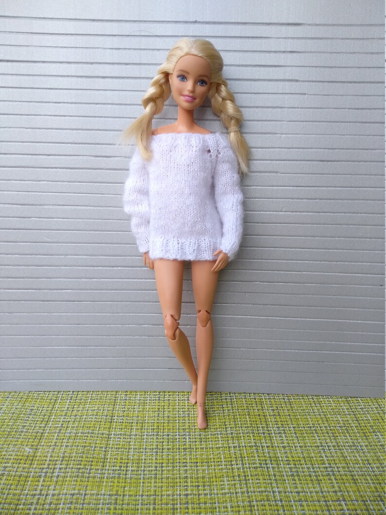 Sweater for Barbie Barbie clothes Barbie knitted sweater | Etsy