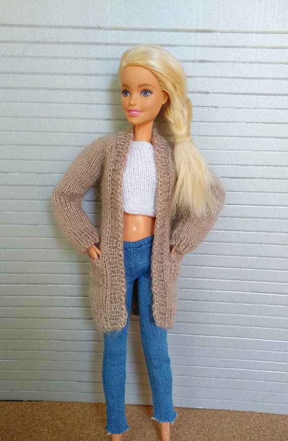 Cardigan for Barbie Barbie clothes Barbie fashion Barbie Etsy