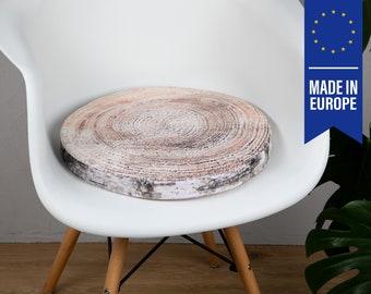 Zitkussen Ø40cm - berken / decoratief bedrukt met vulling / stoelkussen van velours / decoratief zitkussen / zitkussen / stoelkussen