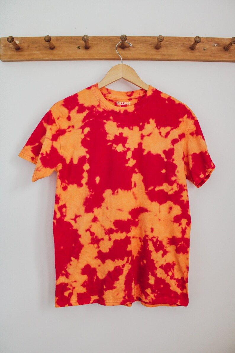 Pink and orange Tie dye tshirt Tie dye tshirt Medium Etsy