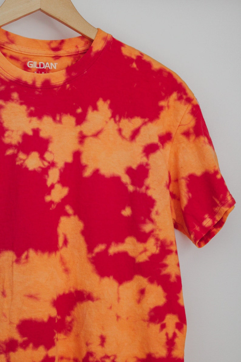 Pink and orange Tie dye tshirt Tie dye tshirt Medium Etsy