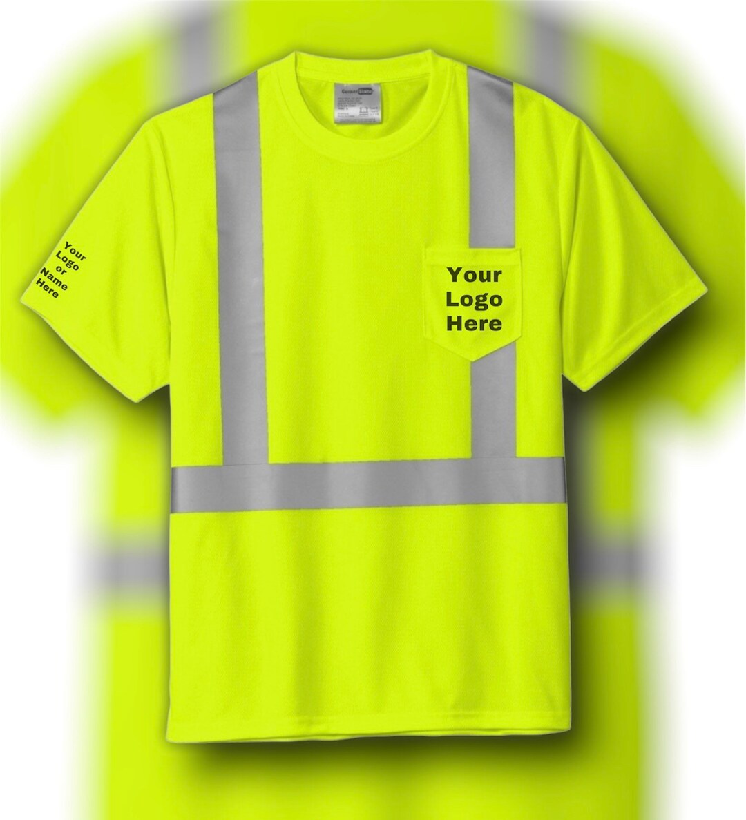 High Visibility Work Shirt Work Shirt Custom Work Shirt Construction Tee Etsy