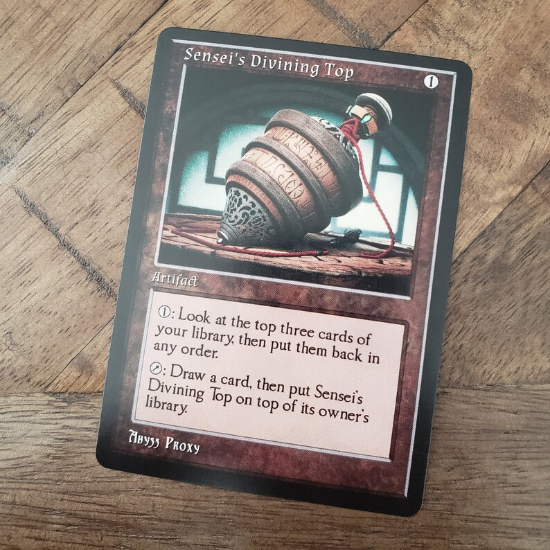 Sensei's Divining Top A MTG PROXY Etsy