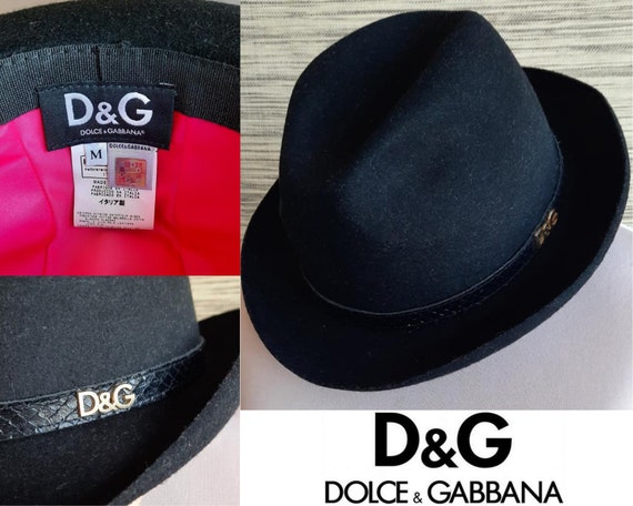 Fedora Dolce & Gabbana Black Fedora Size M Unisex