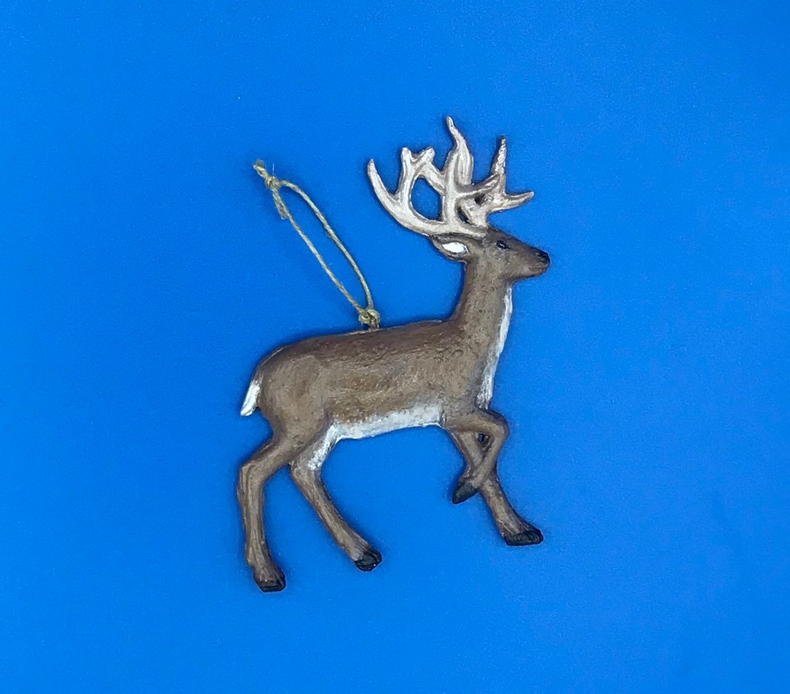 Deer Ornament Etsy
