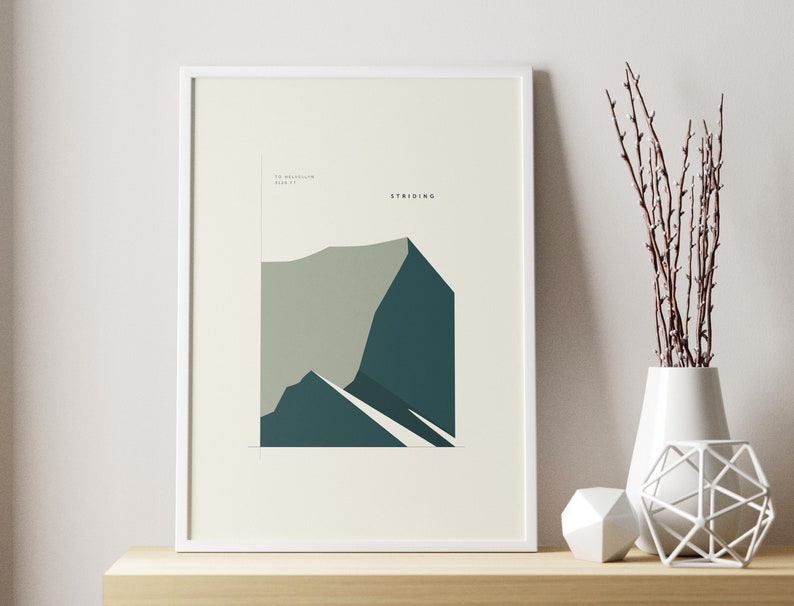 Striding Edge Fine Art Giclée Print A3 image 1