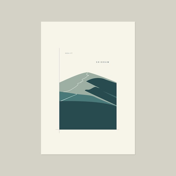 Skiddaw - Fine Art Giclée Print A3