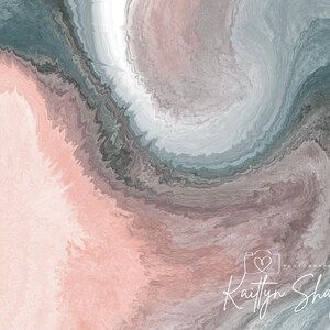 Geode abstract digital print for home decor