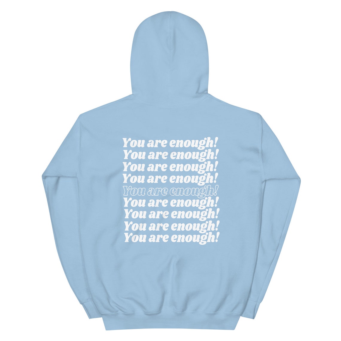 You Are Enough Hoodie, Aesthetic Hoodie, Trendy Hoodie, Peace Hoodie, Positive Quote Hoodie