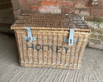 Vintage School Hockey PE Games basket Storage