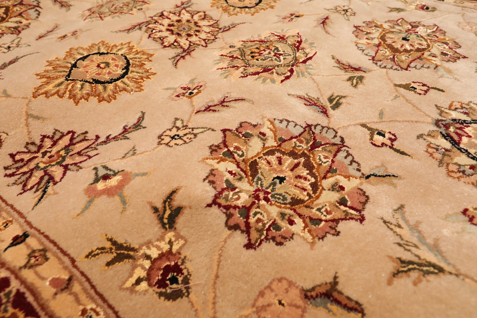 Oriental Area Rug Hand Tufted New Zealand Wool & Silk Etsy