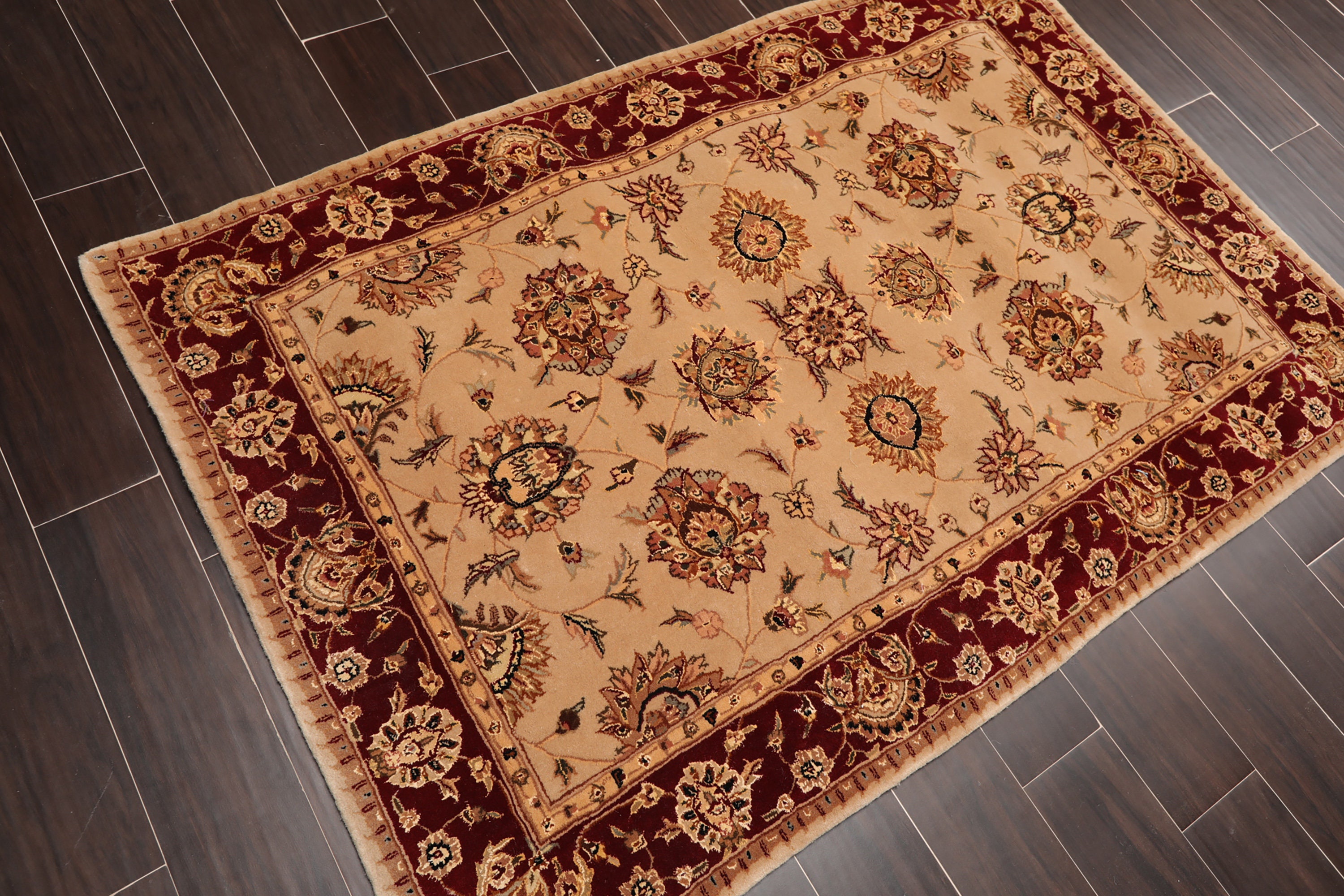 Oriental Area Rug Hand Tufted New Zealand Wool & Silk Etsy