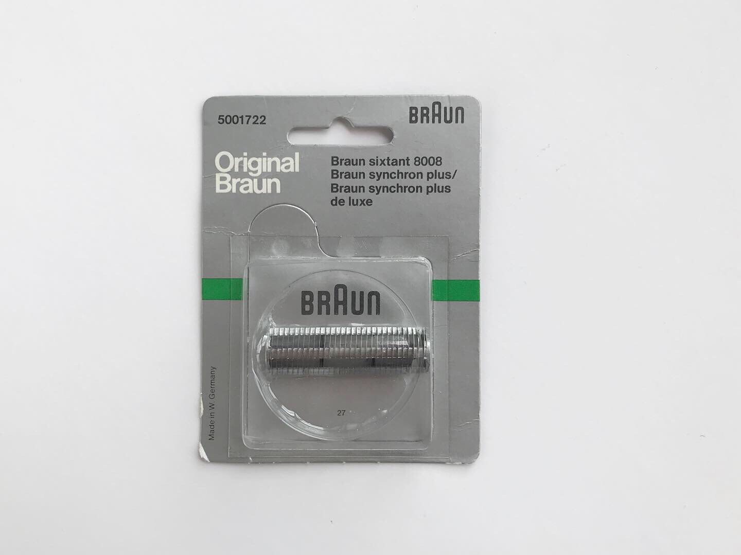 Vintage BRAUN Shaver Cutter Blade, Sixtant 8008, Synchron Plus