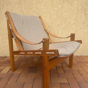 Vintage safari chair “Hunter” by Torbjørn Afdal, 1960s, Norway
