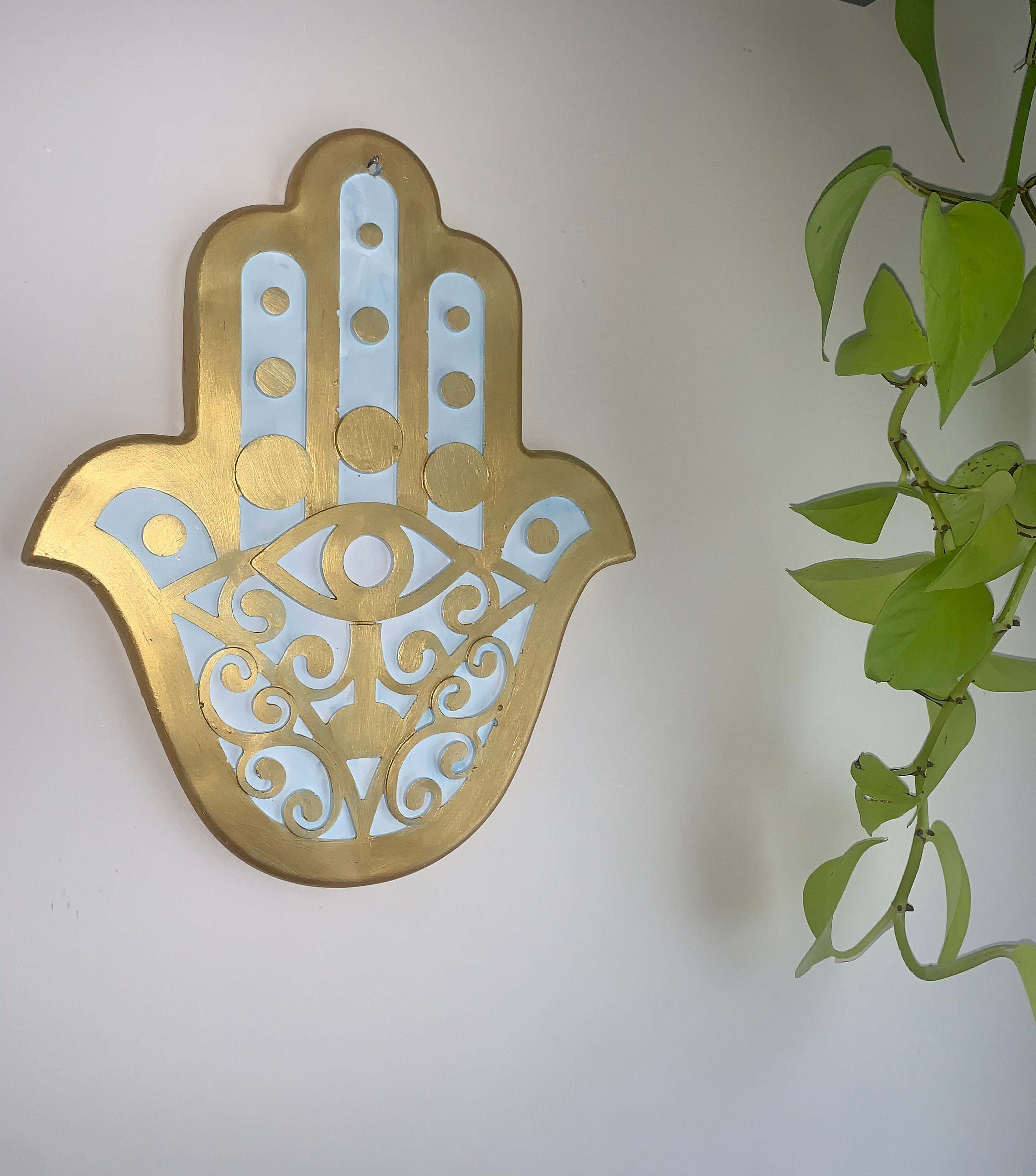 DIY HamsaHamsa Wall Art Hamsa Wall Hanging Wall Decor Etsy