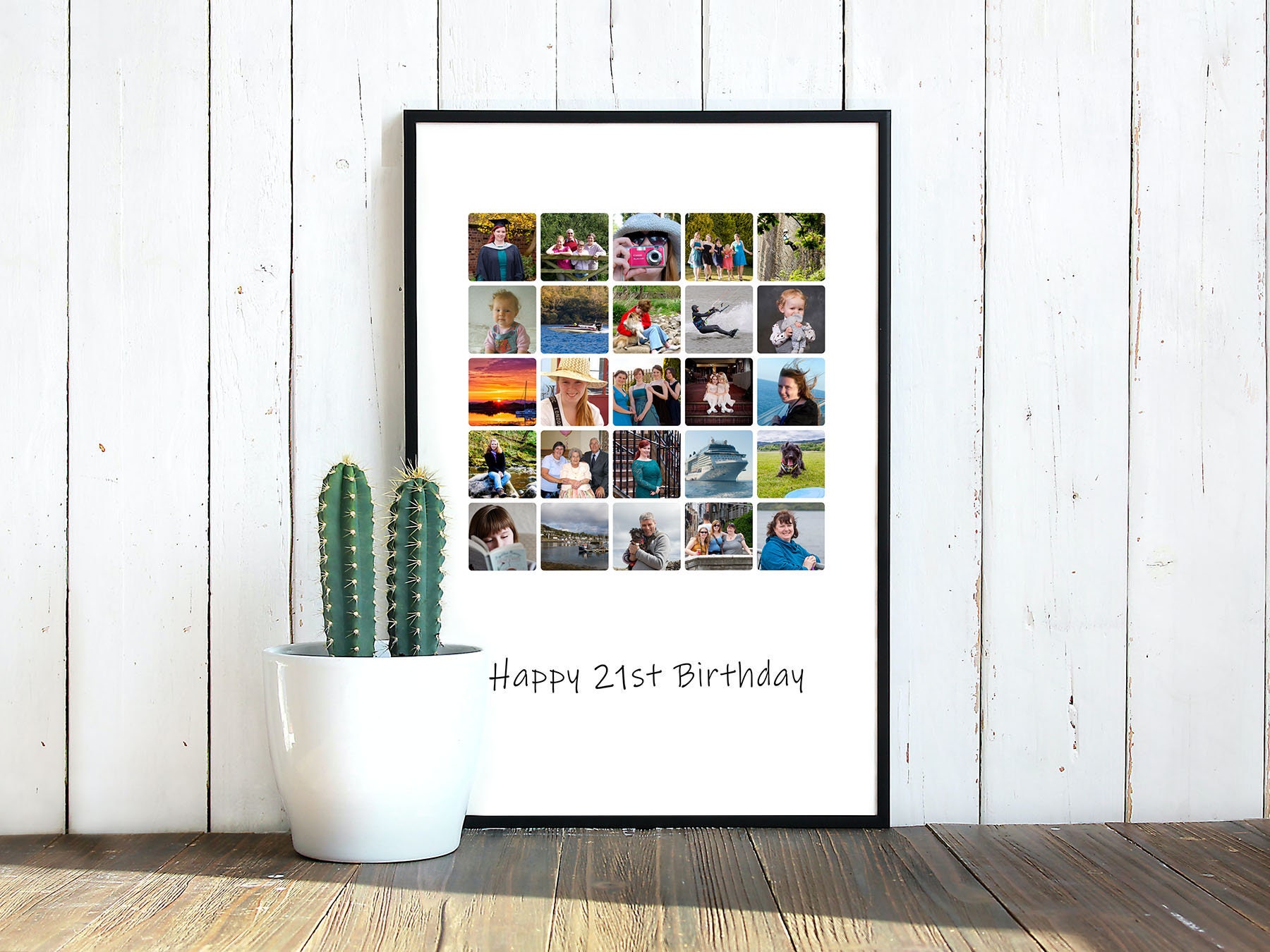 A4 A3 Personalised Collage Print Photo Print Anniversary Etsy UK