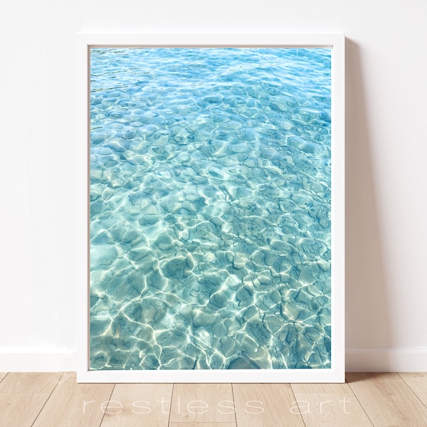 Lake Ripples Water Art Print | Lake View Art, Blue Water Art, Lake Tahoe Art, Lake Ripples, Water View