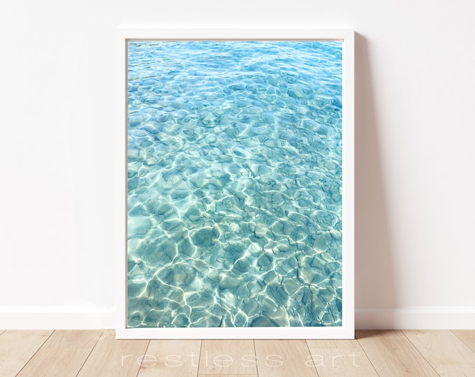 Lake Ripples Water Art Print | Lake View Art, Blue Water Art, Lake Tahoe Art, Lake Ripples, Water View
