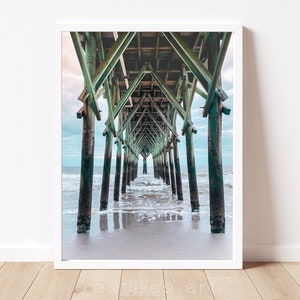 Printable Art | Digital Download | Photography &#39;Pier Perspective&#39; Print, Printable Photography, Beach Art, Pier Art, Coastal Art
